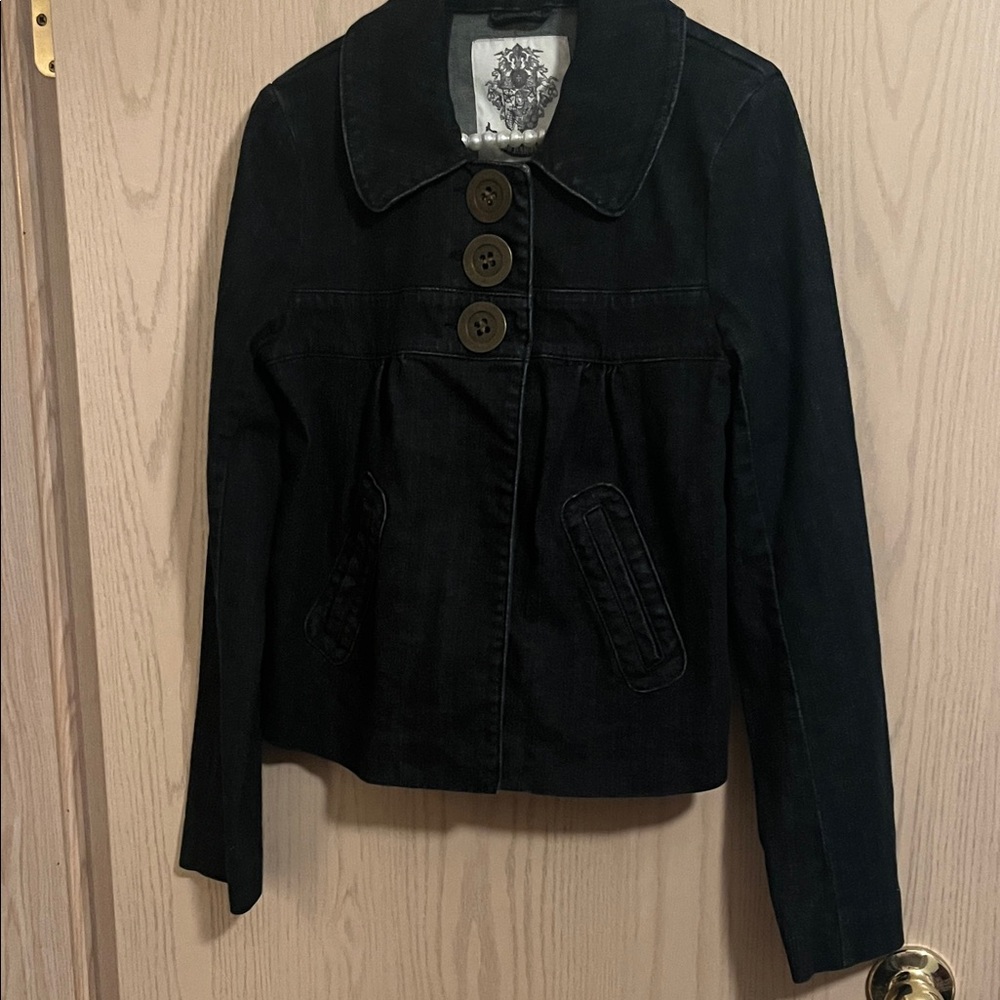 BB Dakota Blue Jean Jacket with Button Detail